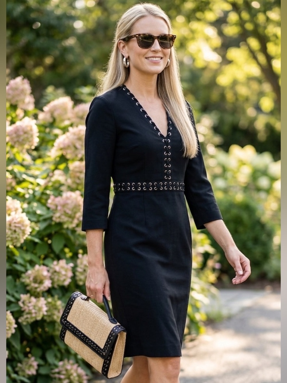 MICHAEL KORS COLLECTION Cady Sheath Dress Made in Italy size 10 $2,275.00 - Picture 5 of 12